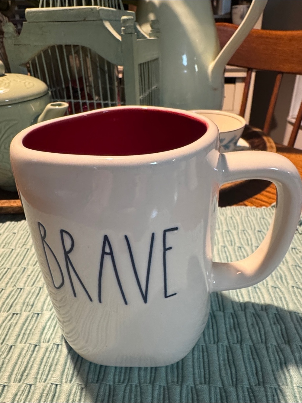 Rae Dunn BRAVE Patriotic Mug